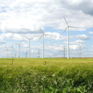 Windenergieanlagen in der Landschaft